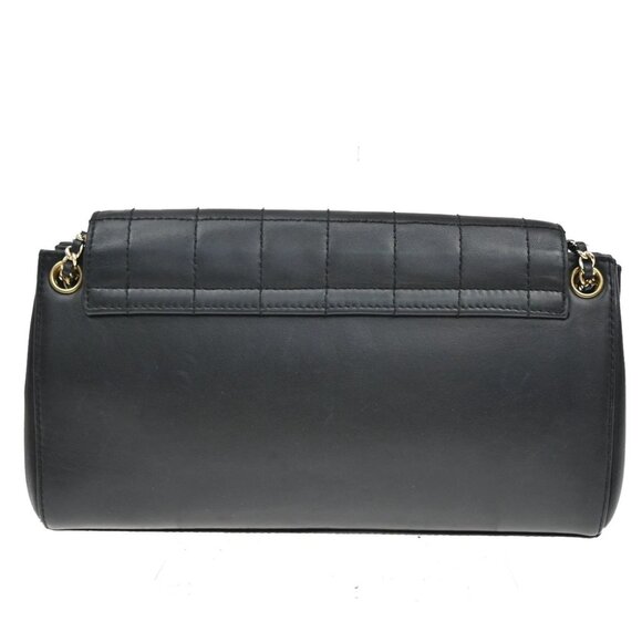 CHANEL Chocolate Bar 2.55 Chain Shoulder Bag Leather Black GHW France 683RL251 - Picture 14 of 15